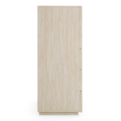 LA Furniture Lago Modern Faux Travertine Chest VGAC-LAGO-CST Contemporary Style by Vig Furnitrue Number 83325 Catch Home Goods