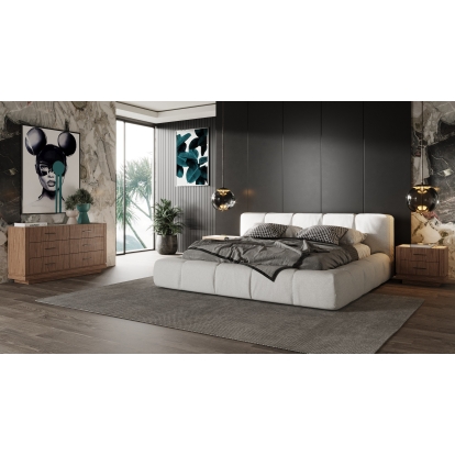 LA Furniture Bailey- Modern Walnut Dresser VGHB-EM112C-W Contemporary Style by Vig Furnitrue Number 80311 Catch Home Goods