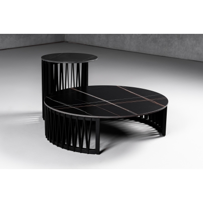 LA Furniture Larimer Modern Round Coffee Table Set VGDW-J5925AB-GRN-CT Contemporary Style by Vig Furnitrue Number 79890 Catch Home Goods