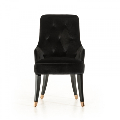 LA Furniture Larissa Modern Black Fabric Dining Chair VGUNCC016-BLK-1 Contemporary Style by Vig Furnitrue Number 72008A Catch Home Goods