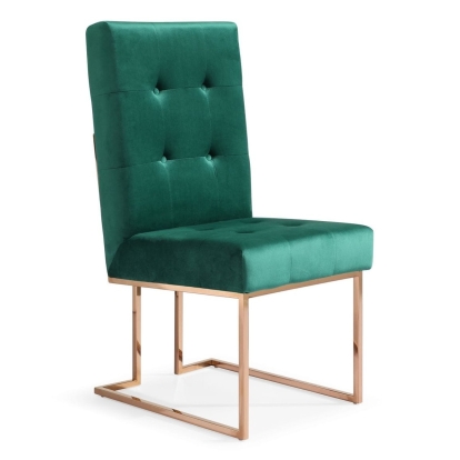 LA Furniture Legend Modern Green Velvet & Rosegold Dining Chair (Set of 2) VGVCB012-GRN Contemporary Style by Vig Furnitrue Number 77330Z Catch Home Goods