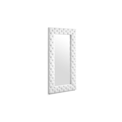 LA Furniture Legend Modern White Bonded Leather Floor Mirror VGVCJ8111-3H-WHT-MIR Contemporary Style by Vig Furnitrue Number 78516 Catch Home Goods
