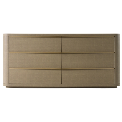 LA Furniture Lois Modern Beige Shagreen + Brass Dresser VGVC-J2408-D Contemporary Style by Vig Furnitrue Number 82459 Catch Home Goods