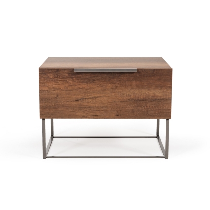 LA Furniture Lorenzo Italian Modern Light Oak Nightstand VGACLORENZO-NS Contemporary Style by Vig Furnitrue Number 74159 Catch Home Goods