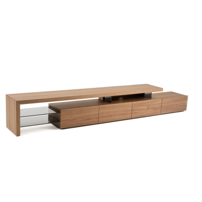 LA Furniture Loreta Modern Walnut TV Stand VGHB377F3 Contemporary Style by Vig Furnitrue Number 81680 Catch Home Goods