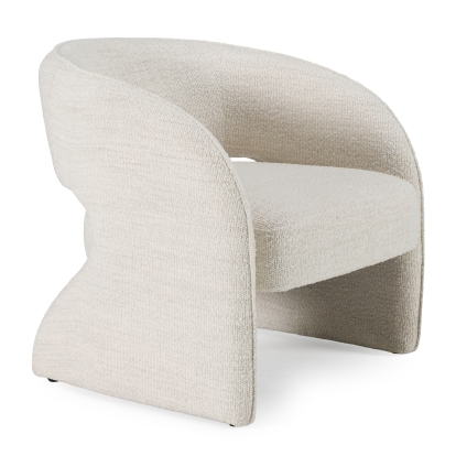 LA Furniture Luby Modern Cream Fabric Accent Chair VGKK-KFA1161-BEI-CH Contemporary Style by Vig Furnitrue Number 80103 Catch Home Goods