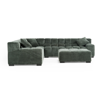 LA Furniture Ludwig Modern Dark Green Fabric Modular Sectional VGDW-DS1021-GRN Contemporary Style by Vig Furnitrue Number 82605 Catch Home Goods