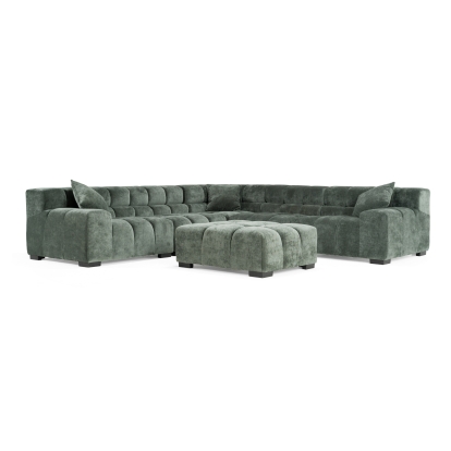 LA Furniture Ludwig Modern Dark Green Fabric Modular Sectional VGDW-DS1021-GRN Contemporary Style by Vig Furnitrue Number 82605 Catch Home Goods