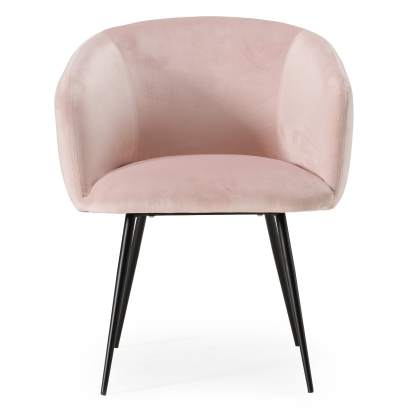 LA Furniture Luzerne Modern Pink Velvet Dining Chair VGYFDC1041-PNK-DC Contemporary Style by Vig Furnitrue Number 78621 Catch Home Goods