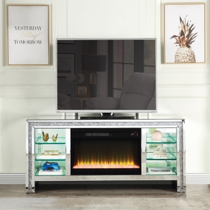 Acme Noralie Tv Stand with Fireplace & Led Model LV00317