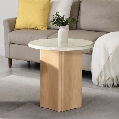Acme Qwin End Table with Marble Top Model LV03006