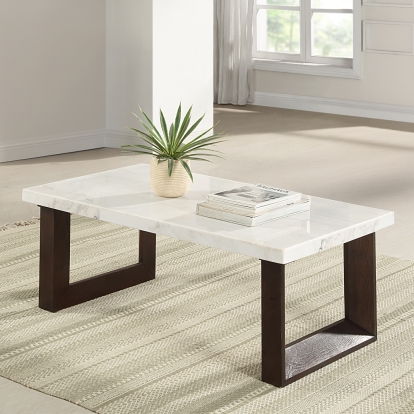 Acme Edwyn Coffee Table with Marble Top Model LV03205
