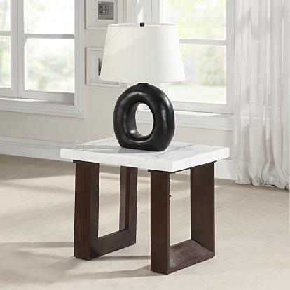 Acme Edwyn End Table with Marble Top Model LV03206