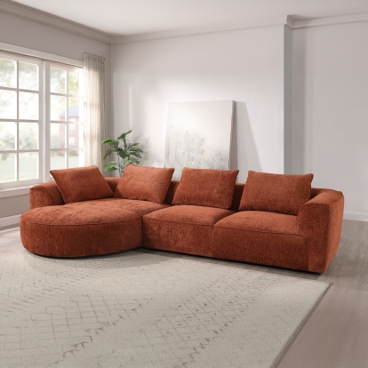 Acme Aceso Sectional Sofa with 4 Pillows Model LV03240