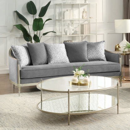 Acme Fernando Sofa with 5 Pillows Model LV04820
