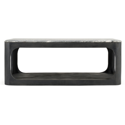 LA Furniture Marco Modern Black & White Granite Coffee Table VGNR-NI90022 Contemporary Style by Vig Furnitrue Number 83191 Catch Home Goods