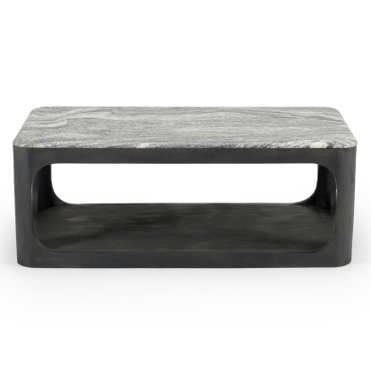 LA Furniture Marco Modern Black & White Granite Coffee Table VGNR-NI90022 Contemporary Style by Vig Furnitrue Number 83191 Catch Home Goods