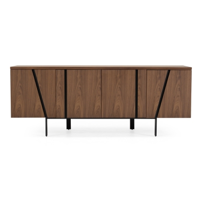 LA Furniture Mario Modern Walnut Veneer Buffet VGBBMK1802SB-WAL-BUFX Contemporary Style by Vig Furnitrue Number 78520 Catch Home Goods