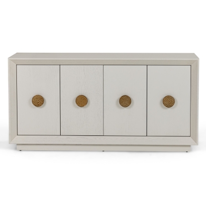 LA Furniture Marjorie Modern Cream & Brushed Gold Buffet VGGMW-1705B-CRM Contemporary Style by Vig Furnitrue Number 81008 Catch Home Goods
