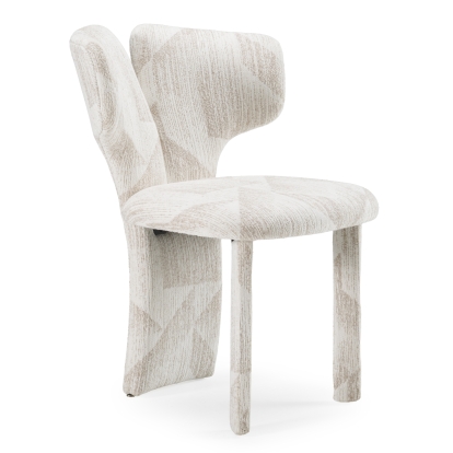 LA Furniture Masuda Modern Beige Pattern Fabric Dining Chair (Set of 2) VGOD-ZW-24081-BGE Contemporary Style by Vig Furnitrue Number 83170Z Catch Home Goods