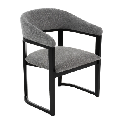 LA Furniture Maury Modern Grey Fabric + Black Dining Chair VGMA-MI-1189-GRYBLK Contemporary Style by Vig Furnitrue Number 82569|82569A Catch Home Goods