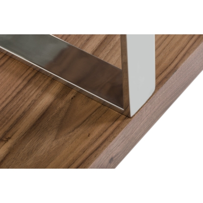 LA Furniture Maze Modern Walnut Bookcase VGBBMD105-WAL Contemporary Style by Vig Furnitrue Number 16694 Catch Home Goods