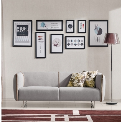 LA Furniture Medora-Modern Grey Fabric Sofa VGMB-1661-S-GRY-S Contemporary Style by Vig Furnitrue Number 73187 Catch Home Goods