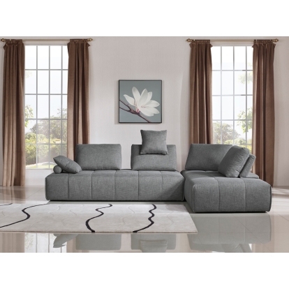 LA Furniture Edgar Modern Grey Fabric Modular Sectional Sofa VGMB-1765-GRY Contemporary Style by Vig Furnitrue Number 74022 Catch Home Goods