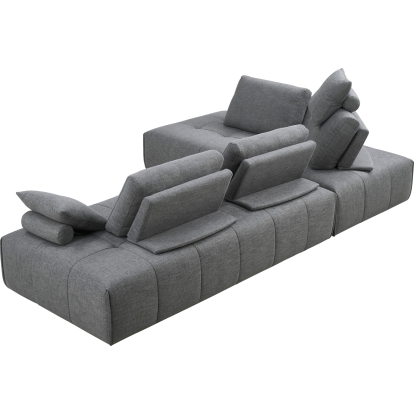 LA Furniture Edgar Modern Grey Fabric Modular Sectional Sofa VGMB-1765-GRY Contemporary Style by Vig Furnitrue Number 74022 Catch Home Goods