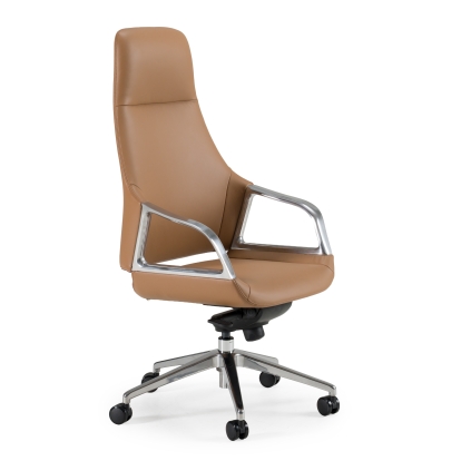 LA Furniture Merlo Modern Brown High Back Executive Office Chair VGFUA1902-BRN-OC Contemporary Style by Vig Furnitrue Number 78742 Catch Home Goods