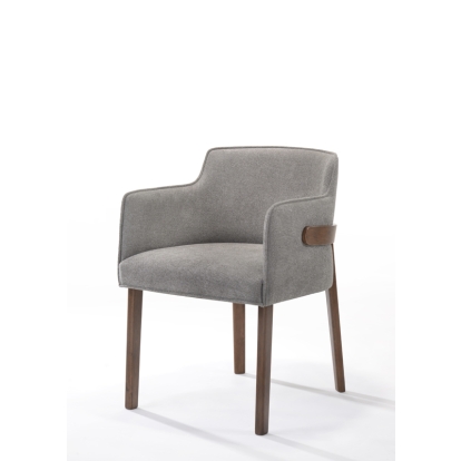 LA Furniture Jordan Modern Walnut & Grey Dining Set VGMAJORDAN-SET-1 Contemporary Style by Vig Furnitrue Number 74185 Catch Home Goods