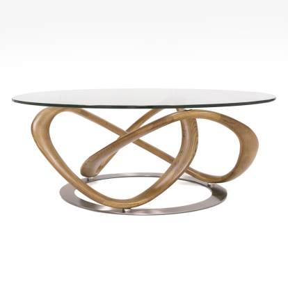 LA Furniture Michele Modern Glass + Walnut Coffee Table VGCSCT-20050-BRN-CT Contemporary Style by Vig Furnitrue Number 79225 Catch Home Goods