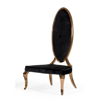 LA Furniture Mills Modern Black Velvet Rosegold Dining Chair Set of 2 VGZAG-01-BLK Contemporary Style by Vig Furnitrue Number 77346Z Catch Home Goods