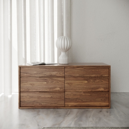 LA Furniture Amberlie Modern Walnut Dresser VGMABR-96-WAL-DRS Contemporary Style by Vig Furnitrue Number 78843 Catch Home Goods