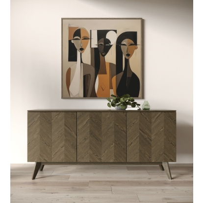 LA Furniture Costello Mid-Century Modern Wenge Buffet VGMA-BH-762 Contemporary Style by Vig Furnitrue Number 82626 Catch Home Goods