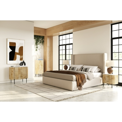 LA Furniture Cambridge White Marble & Mango 3 Drawer Dresser VGED-RID108312 Contemporary Style by Vig Furnitrue Number 82267|82267A Catch Home Goods