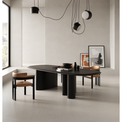 LA Furniture Summit Modern 118" Black Ash Dining Table VGOD-LZ-342DT-B Contemporary Style by Vig Furnitrue Number 81608 Catch Home Goods