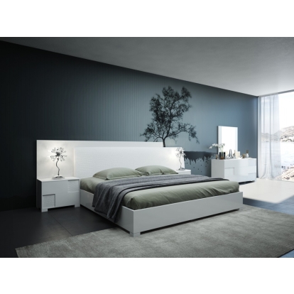 LA Furniture California King Monza Italian Modern White Bedroom Set VGACMONZA-SET-CK Contemporary Style by Vig Furnitrue Number 79293 Catch Home Goods