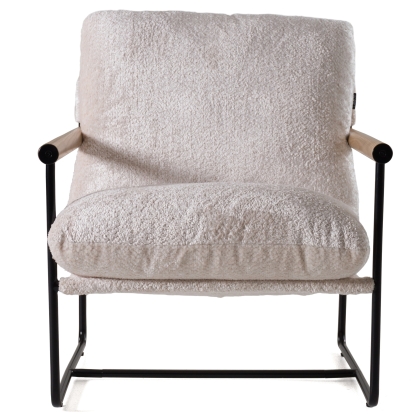 LA Furniture Moorcroft Modern Beige Fabric Accent Chair VGKK-KF.A2021-BGE Contemporary Style by Vig Furnitrue Number 82727 Catch Home Goods