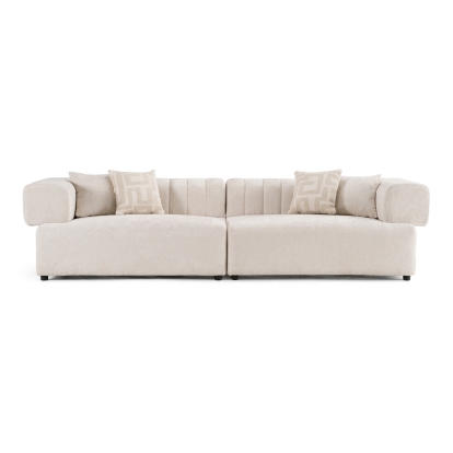 LA Furniture Moreno Modern Beige Fabric 4-Seater Sofa VGAH-SF2034-BGE Contemporary Style by Vig Furnitrue Number 83266 Catch Home Goods