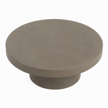 LA Furniture Morley Modern Round Concrete Coffee Table VGGR649992-RND Contemporary Style by Vig Furnitrue Number 81678 Catch Home Goods