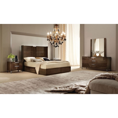 LA Furniture Eastern King ALF Soprano Italian Modern Bedroom Set With Storage Drawer VGALFSOPRANO-EK Contemporary Style by Vig Furnitrue Number 73025 Catch Home Goods