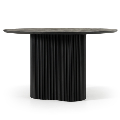 LA Furniture Myra Modern Black Wood Round Dining Table VGNR-NI90064-BLK Contemporary Style by Vig Furnitrue Number 83186 Catch Home Goods