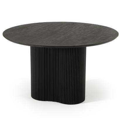 LA Furniture Myra Modern Black Wood Round Dining Table VGNR-NI90064-BLK Contemporary Style by Vig Furnitrue Number 83186 Catch Home Goods