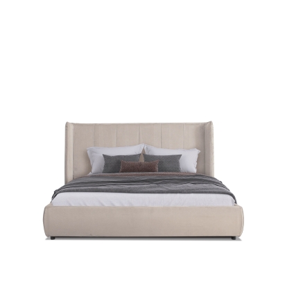 LA Furniture Eastern King Emilia Modern Beige Velvet Bed VGKN-N5070-BGE-EK Contemporary Style by Vig Furnitrue Number 81751 Catch Home Goods