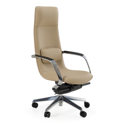 LA Furniture Nadella Modern Beige High Back Executive Office Chair VGFU-FK003-A-BG-OFF-CH Contemporary Style by Vig Furnitrue Number 80458 Catch Home Goods