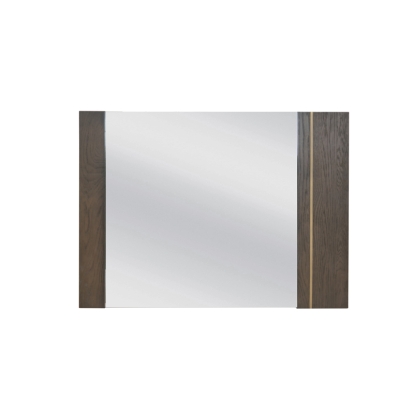 LA Furniture Novak Modern Dark Oak & Antique Brass Mirror VGLBNANT-MI104 Contemporary Style by Vig Furnitrue Number 75486 Catch Home Goods