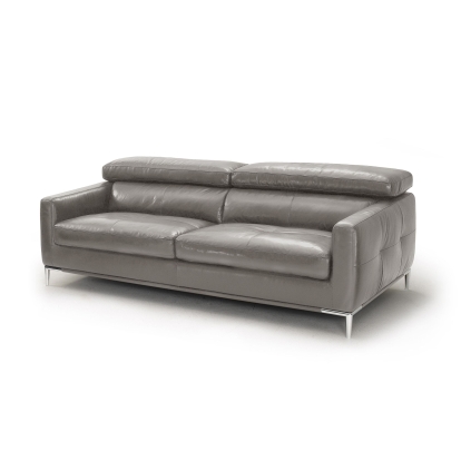 LA Furniture Natalia Modern Dark Grey Leather Sofa VGKK1281X-DKGRY-S Contemporary Style by Vig Furnitrue Number 78210 Catch Home Goods