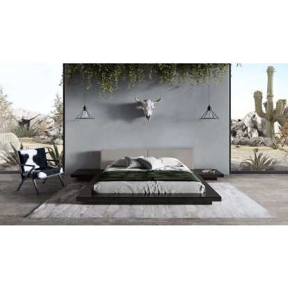 LA Furniture Tokyo Eastern King Contemporary Black and Grey Platform Bed VGMABR-90-BLK-GRAY-EK Contemporary Style by Vig Furnitrue Number 76819|76819A Catch Home Goods
