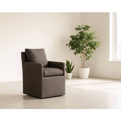 LA Furniture Newcastle Modern Grey Fabric Dining Chair VGKK-KF.Y1051B-GRY Contemporary Style by Vig Furnitrue Number 82728 Catch Home Goods